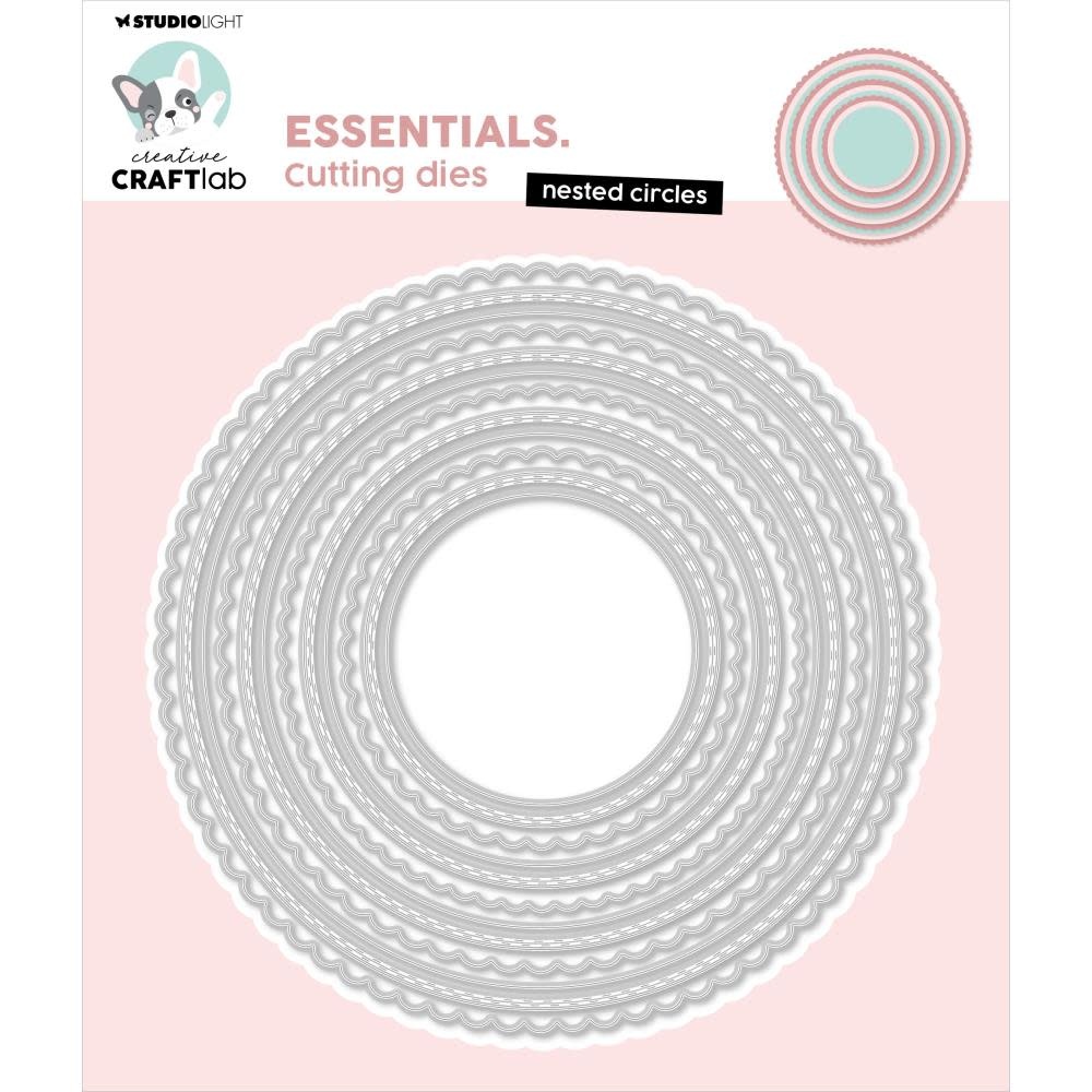 STUDIOLIGHT STUDIOLIGHT CREATIVE CRAFTLAB ESSENTIALS NESTED CIRCLES DIE SET