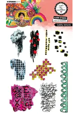 STUDIOLIGHT STUDIOLIGHT ART BY MARLENE LOVELY TEXTURES ART CLEAR STAMP SET