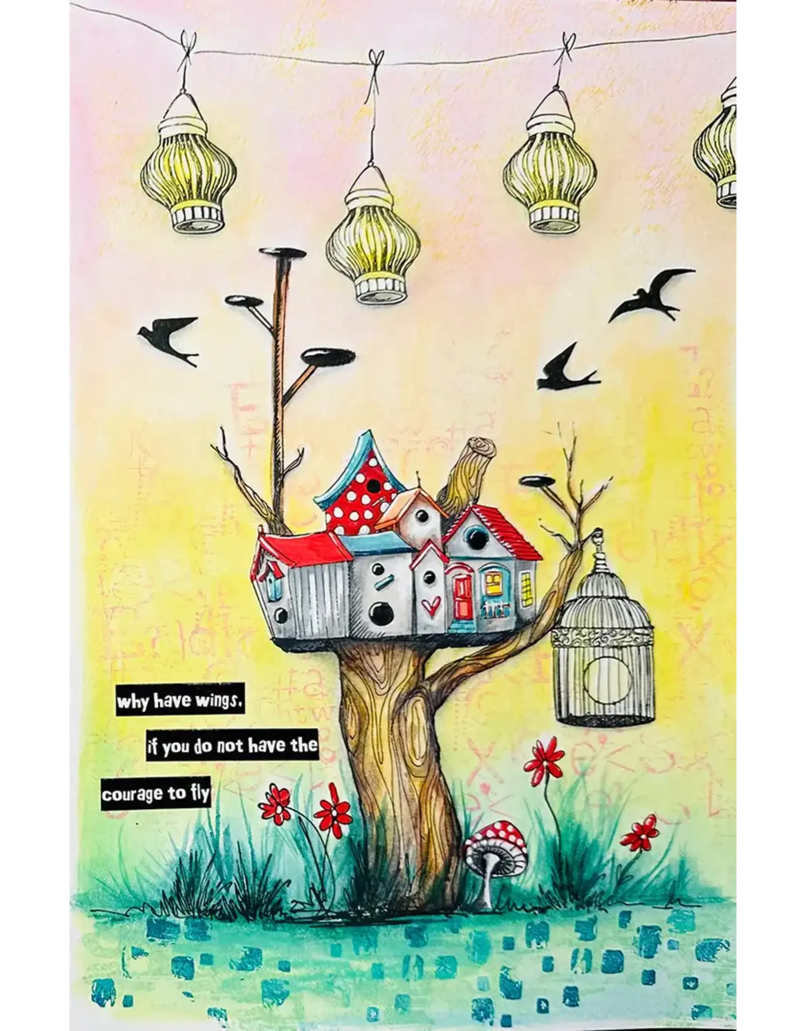 STUDIOLIGHT STUDIOLIGHT ART BY MARLENE LOVELY TEXTURES ART CLEAR STAMP SET
