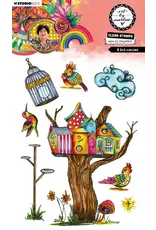 STUDIOLIGHT STUDIOLIGHT ART BY MARLENE A BIRD MANSION CLEAR STAMP SET