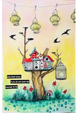 STUDIOLIGHT STUDIOLIGHT ART BY MARLENE A BIRD MANSION CLEAR STAMP SET