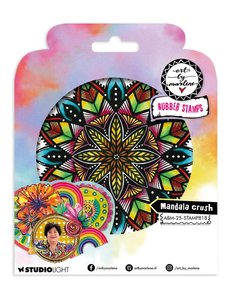 STUDIOLIGHT STUDIOLIGHT ART BY MARLENE MANDALA CRUSH CLING STAMP