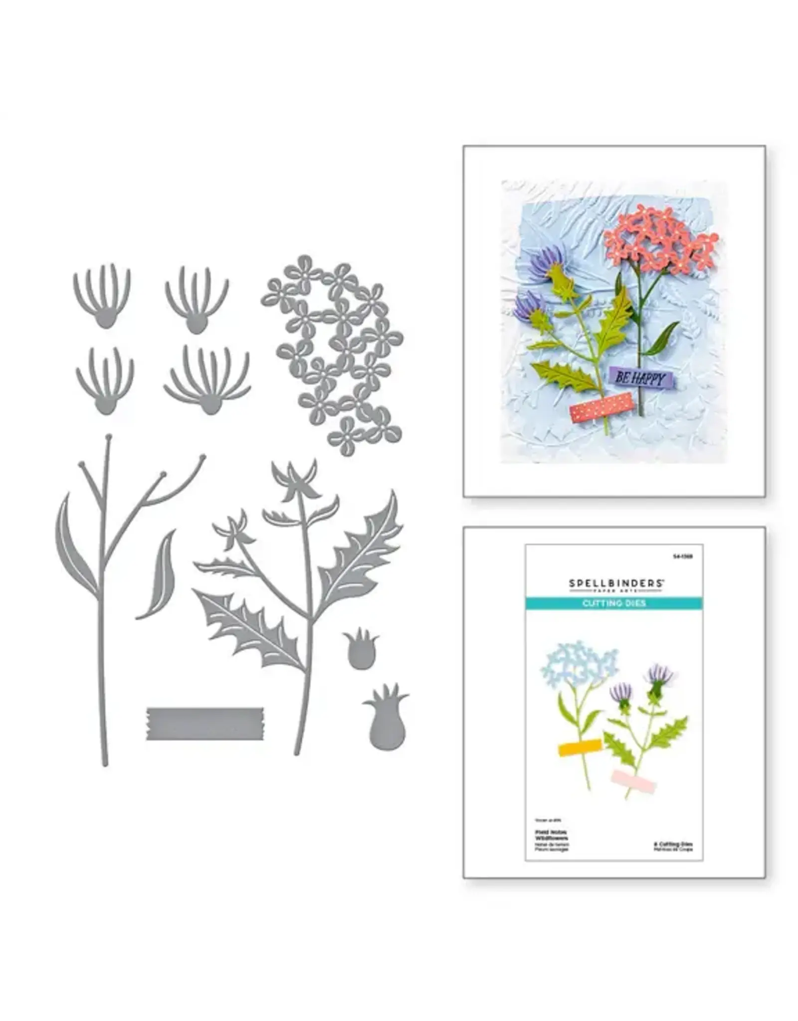 SPELLBINDERS SPELLBINDERS FIELD NOTES COLLECTION FIELD NOTES WILDFLOWERS ETCHED DIE SET