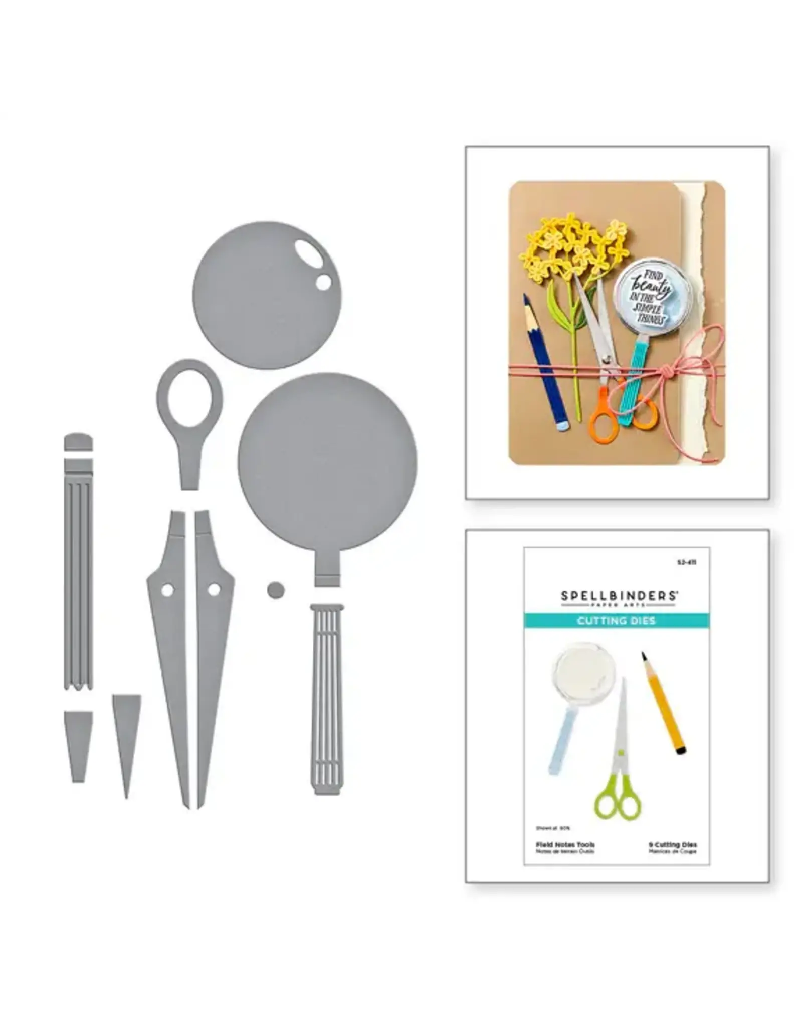 SPELLBINDERS SPELLBINDERS FIELD NOTES COLLECTION FIELD NOTES TOOLS ETCHED DIE SET