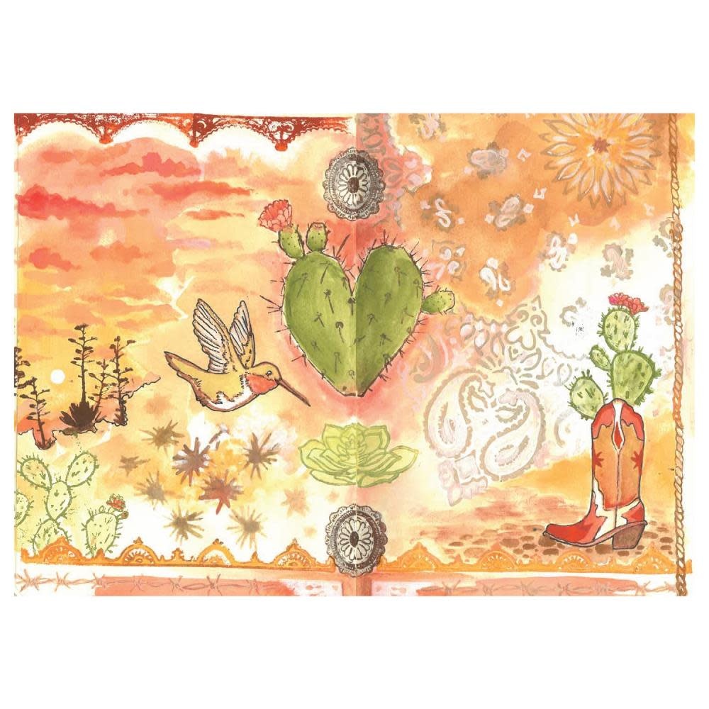 SIZZIX SIZZIX VIC HOLLINS WESTERN CLEAR STAMP & STENCIL SET