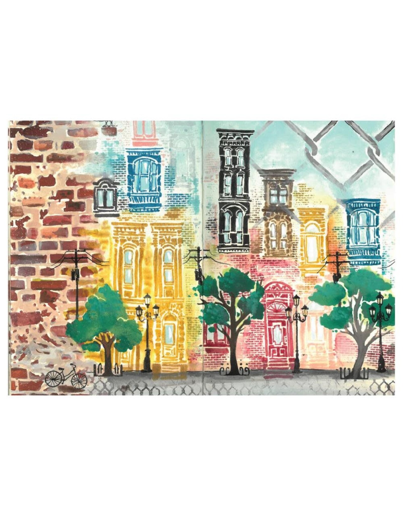 SIZZIX SIZZIX VIC HOLLINS CITY LIFE CLEAR STAMP & STENCIL SET