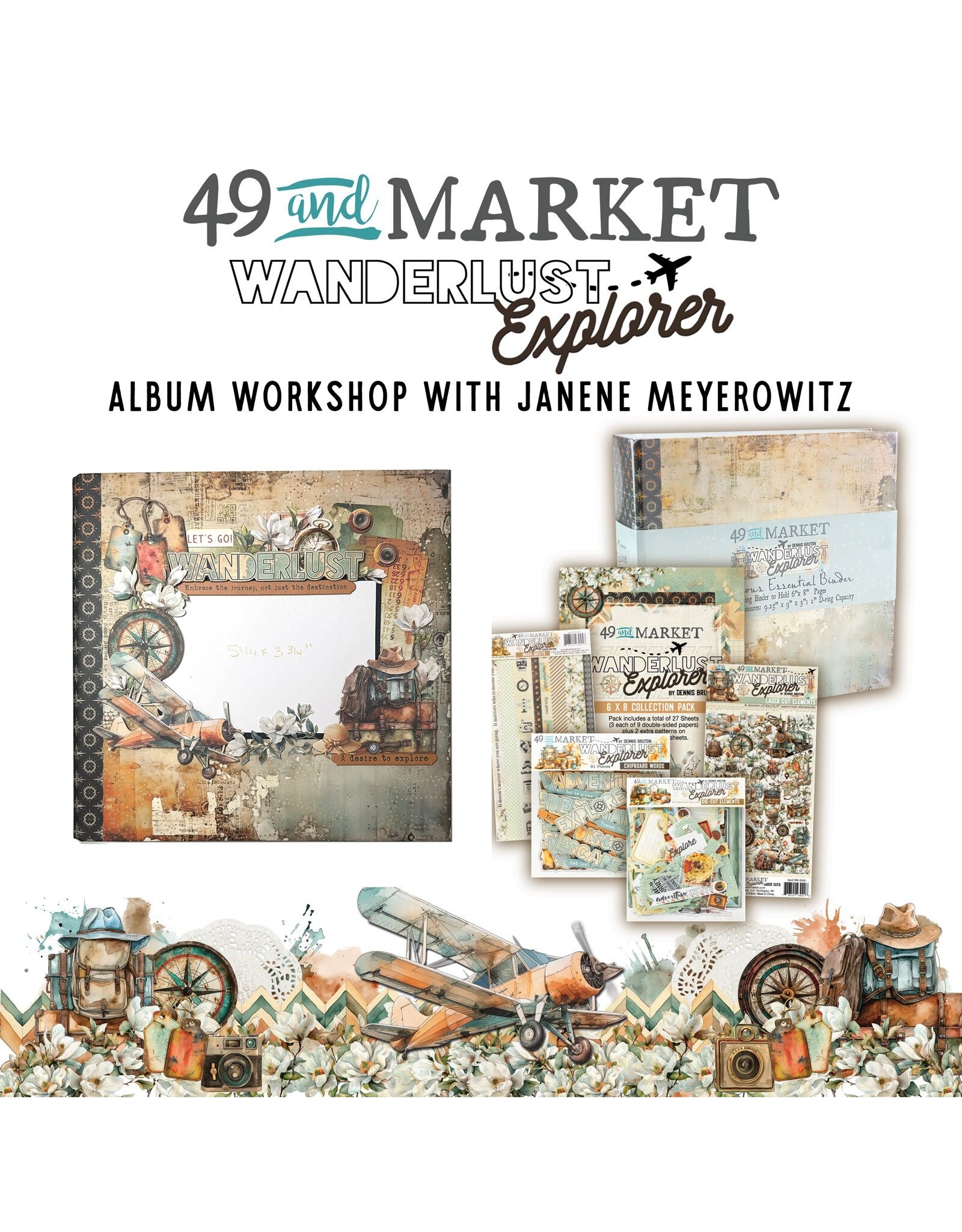 49 AND MARKET WANDERLUST EXPLORER 12X12 ALBUM WORKSHOP