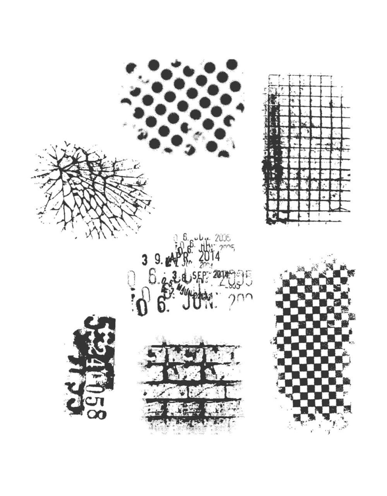 STAMPERS ANONYMOUS STAMPERS ANONYMOUS TIM HOLTZ ULTIMATE GRUNGE CLING STAMP SET