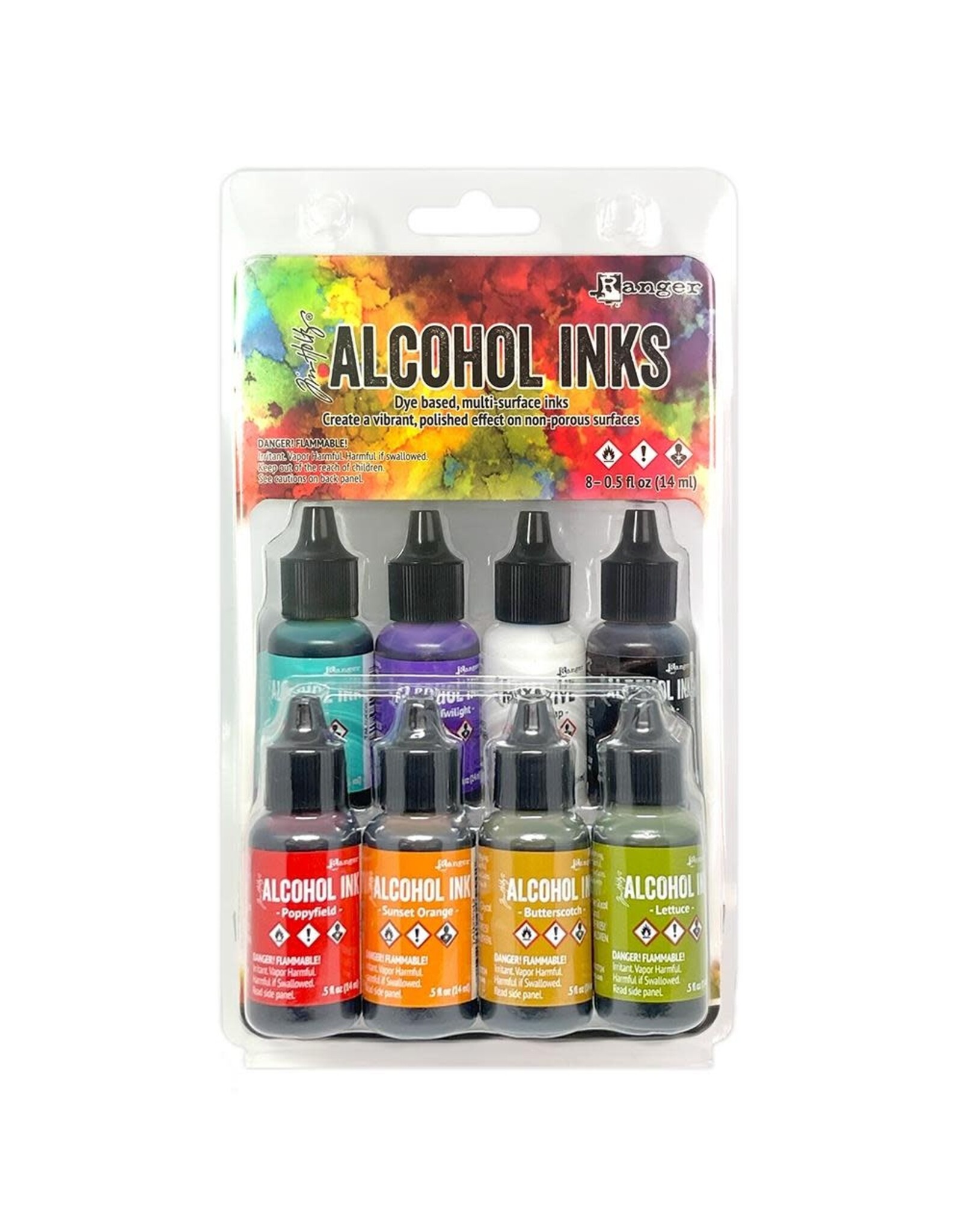 RANGER TIM HOLTZ ALCOHOL INK KIT SPECTRUM CLASSIC 8/PK