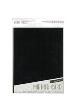 TONIC TONIC STUDIOS MIRROR CARD GLOSSY BLACK 8.5X11 5 PK