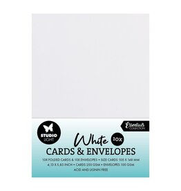 STUDIOLIGHT STUDIOLIGHT CONSUMABLES A6 WHITE CARDS & ENVELOPES 20/PK