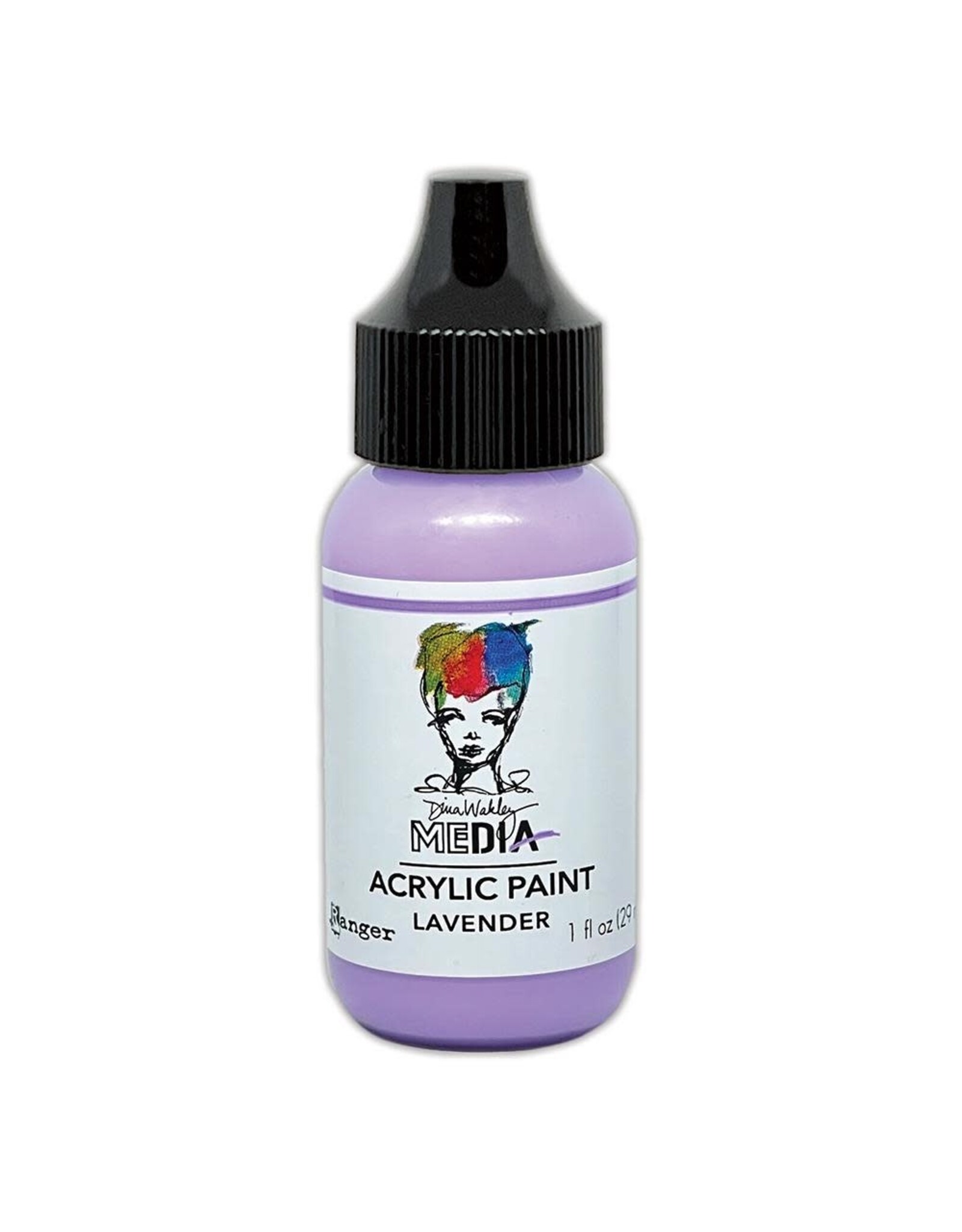 RANGER RANGER DINA WAKLEY MEDIA ACRYLIC PAINT LAVENDER 1OZ