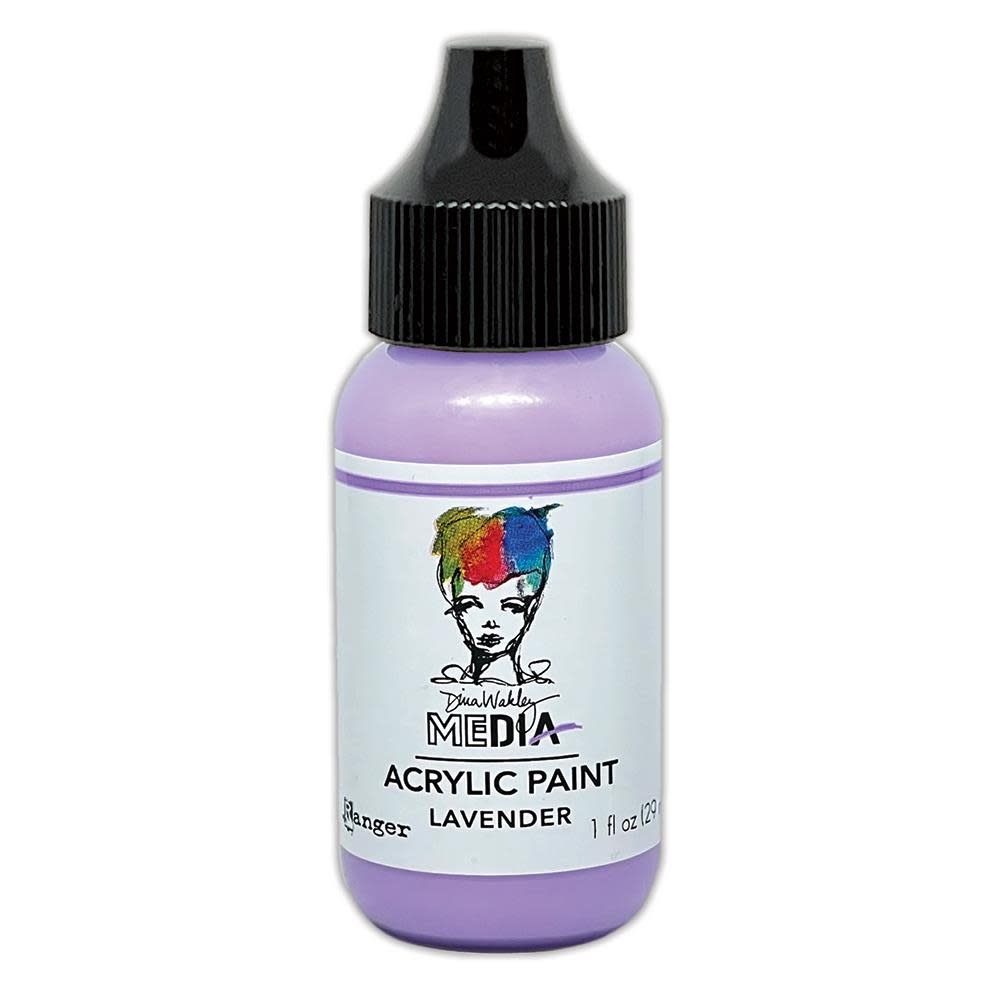 RANGER RANGER DINA WAKLEY MEDIA ACRYLIC PAINT LAVENDER 1OZ