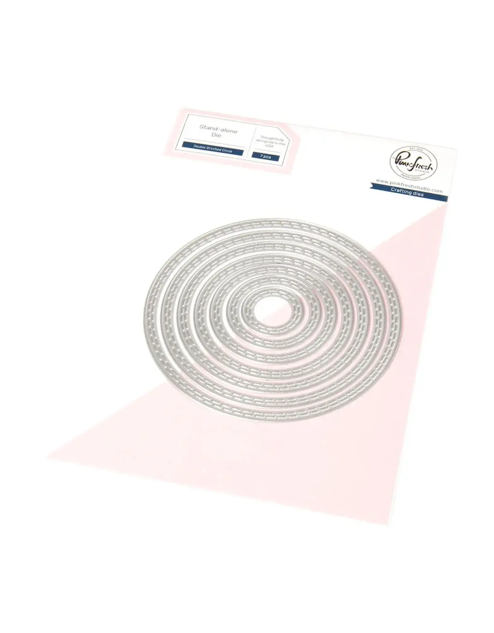 PINKFRESH PINKFRESH STUDIO ESSENTIALS DOUBLE STITCHED CIRCLE DIE SET