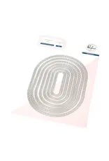 PINKFRESH PINKFRESH STUDIO DOUBLE STITCHED ELONGATED OVALS DIE SET