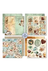 3QUARTER DESIGNS 3QUARTER DESIGNS MOCHA FIX 8x8 PAPER PACK 12 SHEETS