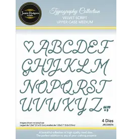 JAMIE RODGERS CRAFTS JAMIE RODGERS CRAFTS UPPER CASE VELVET SCRIPT DIE SET