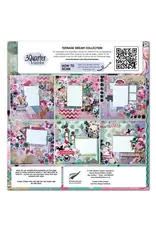 3QUARTER DESIGNS 3QUARTER DESIGNS TEENAGE DREAM 12x12 DESIGNER PAPER & DIECUTS SET
