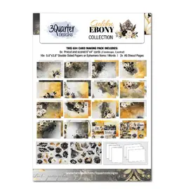 3QUARTER DESIGNS 3QUARTER DESIGNS GOLDEN EBONY 6x4 CARD PACK