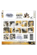 3QUARTER DESIGNS 3QUARTER DESIGNS GOLDEN EBONY 8x8 PAPER PACK 12 SHEETS