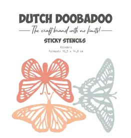 DUTCH DOOBADOO DUTCH DOOBADOO BUTTERFLY DUTCH A6 STICKY STENCIL