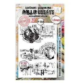 AALL & CREATE AALL & CREATE AUTOUR DE MWA #1264 TRUE NORTH A7 CLEAR STAMP SET