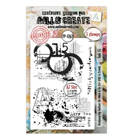 AALL & CREATE AALL & CREATE AUTOUR DE MWA #1262 INK 15 A7 CLEAR STAMP SET