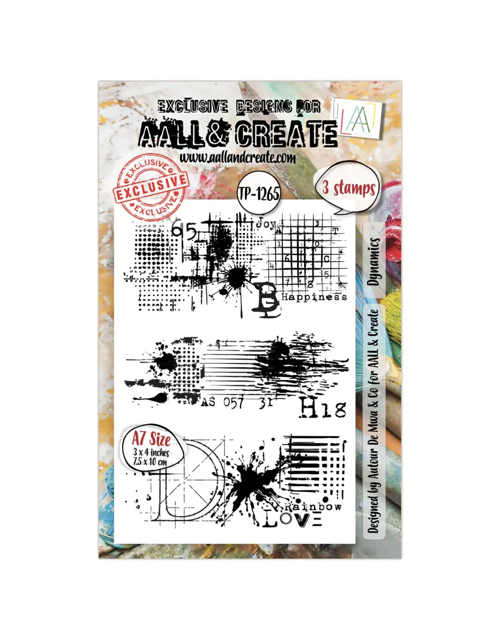AALL & CREATE AALL & CREATE AUTOUR DE MWA #1265 DYNAMICS A7 CLEAR STAMP SET