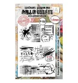 AALL & CREATE AALL & CREATE AUTOUR DE MWA #1267 WHITE SEAL A7 CLEAR STAMP SET