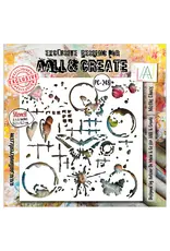 AALL & CREATE AALL & CREATE AUTOUR DE MWA #248 MOTHS CHAOS 6X6 STENCIL
