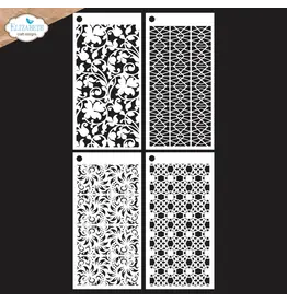 ELIZABETH CRAFT DESIGNS ELIZABETH CRAFT DESIGNS ART JOURNAL SPECIALS BY DEVID JOURNAL STENCILS 7 STENCIL SET 4/PK
