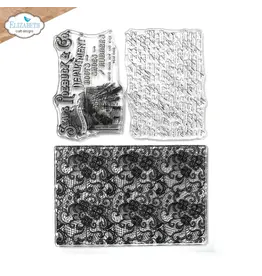 ELIZABETH CRAFT DESIGNS ELIZABETH CRAFT DESIGNS ART JOURNAL SPECIALS BY DEVID LACED CLEAR STAMP SET