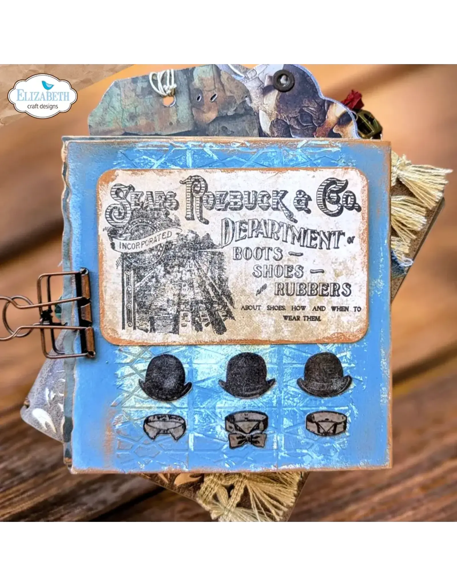 ELIZABETH CRAFT DESIGNS ELIZABETH CRAFT DESIGNS ART JOURNAL SPECIALS BY DEVID LACED CLEAR STAMP SET
