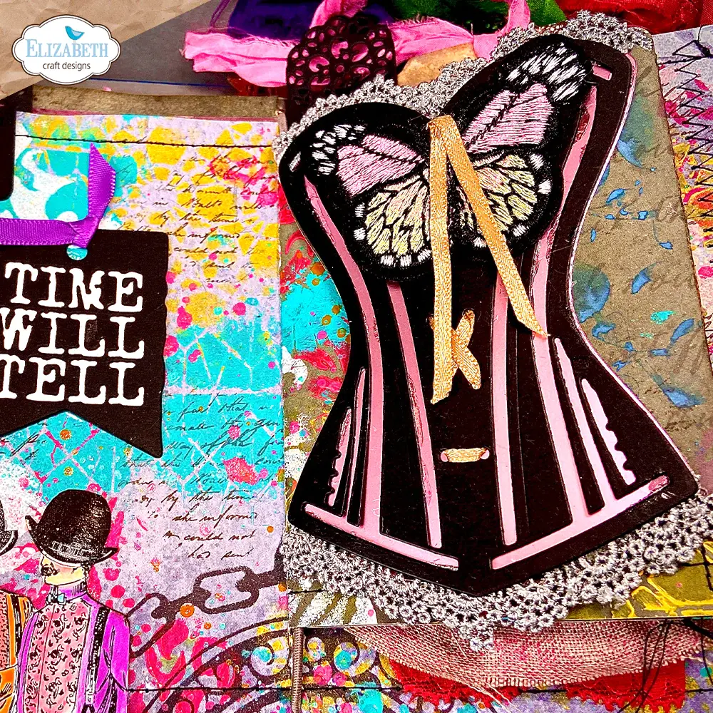 ELIZABETH CRAFT DESIGNS ELIZABETH CRAFT DESIGNS ART JOURNAL SPECIALS BY DEVID LACED UP DIE SET