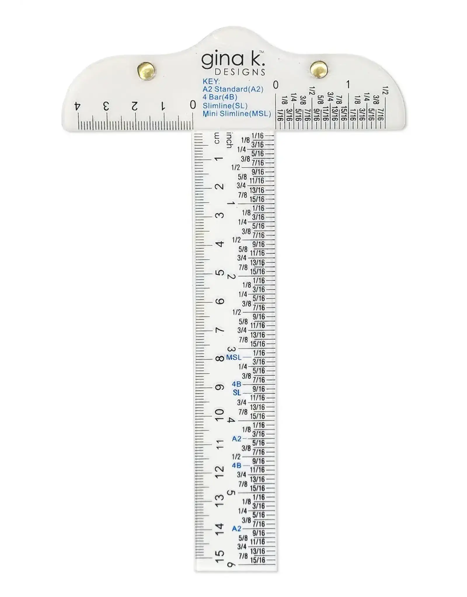 GINA K DESIGNS GINA K. DESIGNS 6" T-SQUARE RULER