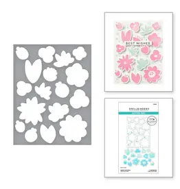 SPELLBINDERS SPELLBINDERS BETTERPRESS SOCIETY MARCH 2025 ADD-ON SWEET LIFE FLORAL DIE