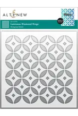 ALTENEW ALTENEW LUMINOUS DIAMOND RINGS 6x6 BACKGROUND STENCIL