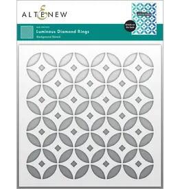 ALTENEW ALTENEW LUMINOUS DIAMOND RINGS 6x6 BACKGROUND STENCIL