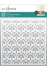 ALTENEW ALTENEW CASCADING ELEGANCE 6x6 BACKGROUND STENCIL
