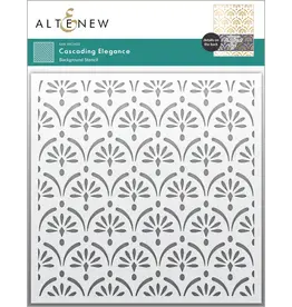 ALTENEW ALTENEW CASCADING ELEGANCE 6x6 BACKGROUND STENCIL