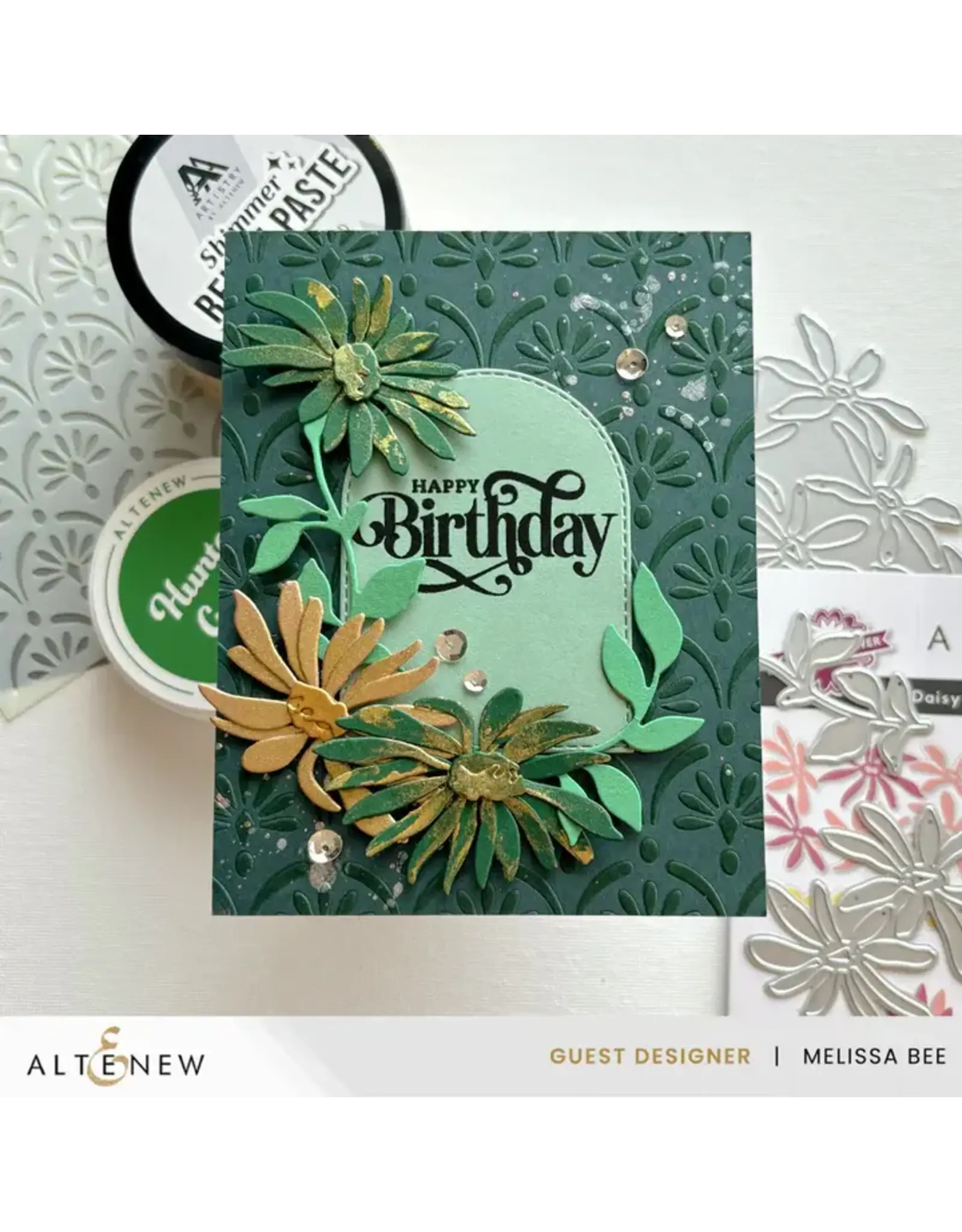 ALTENEW ALTENEW CASCADING ELEGANCE 6x6 BACKGROUND STENCIL