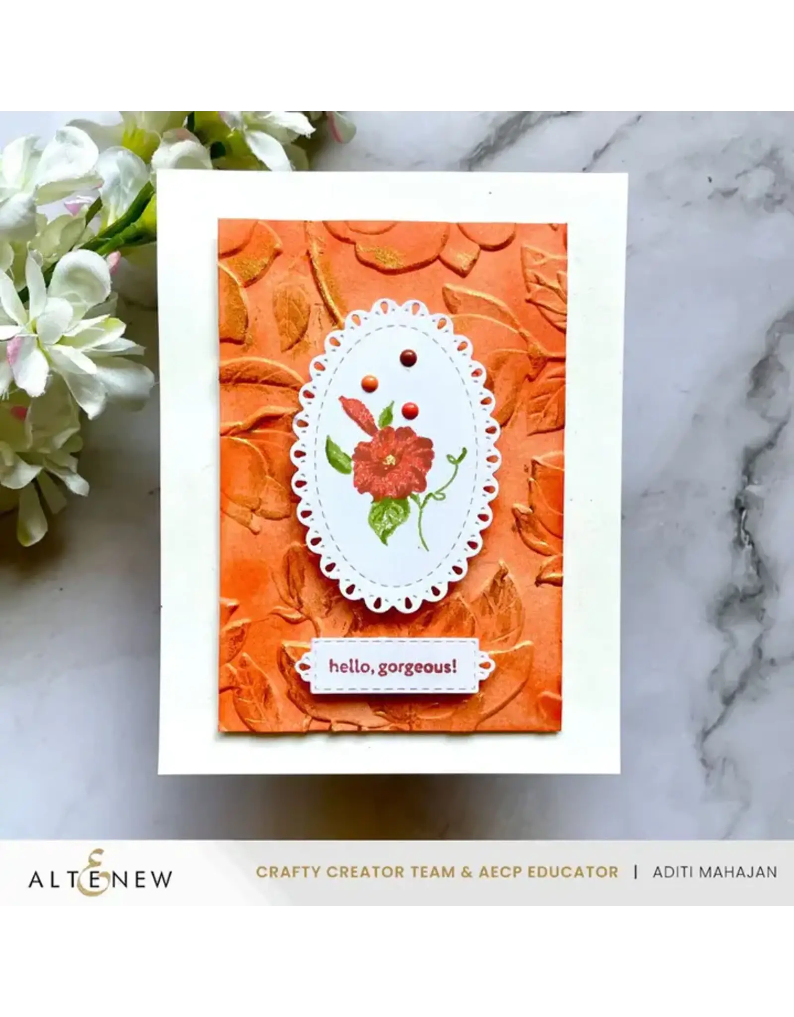 ALTENEW ALTENEW MINI DELIGHT: FABULOUS FLOWERS CLEAR STAMP & DIE SET