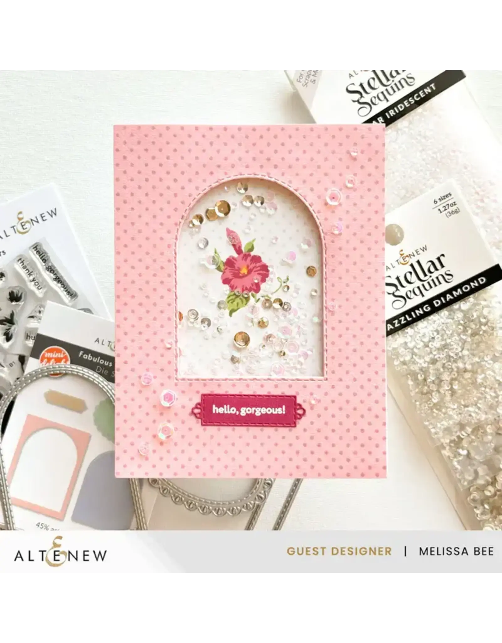 ALTENEW ALTENEW MINI DELIGHT: FABULOUS FLOWERS CLEAR STAMP & DIE SET