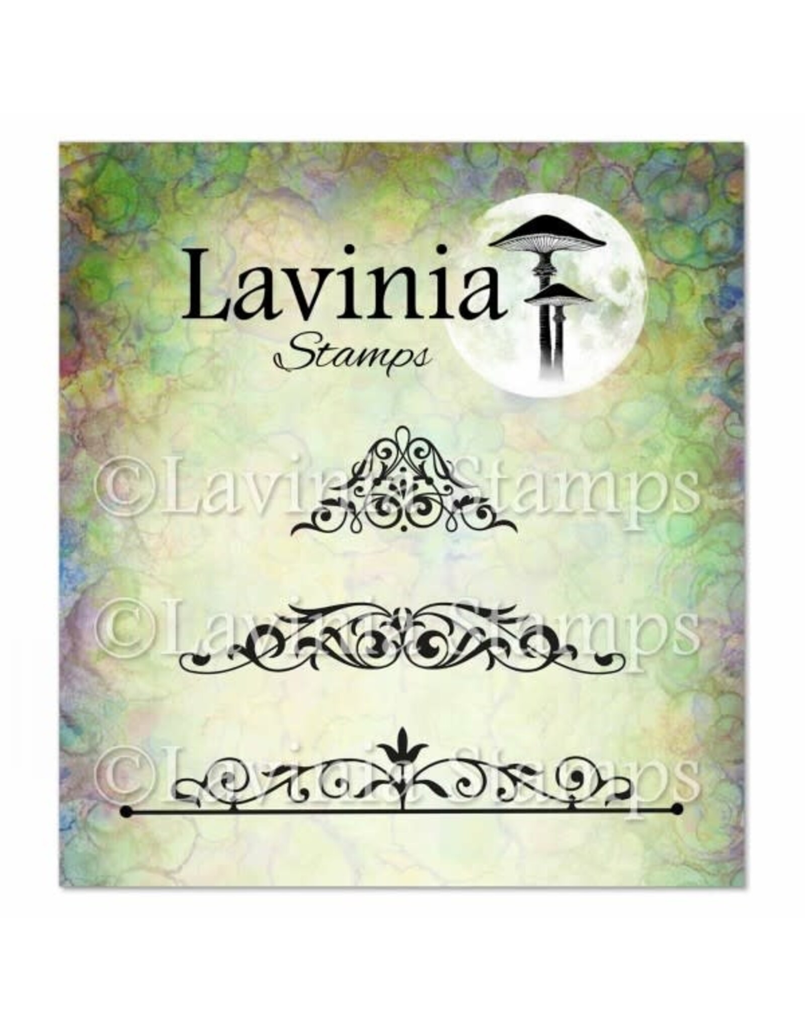 LAVINIA STAMPS LAVINIA STAMPS VINTAGE SWIRLS CLEAR STAMP SET
