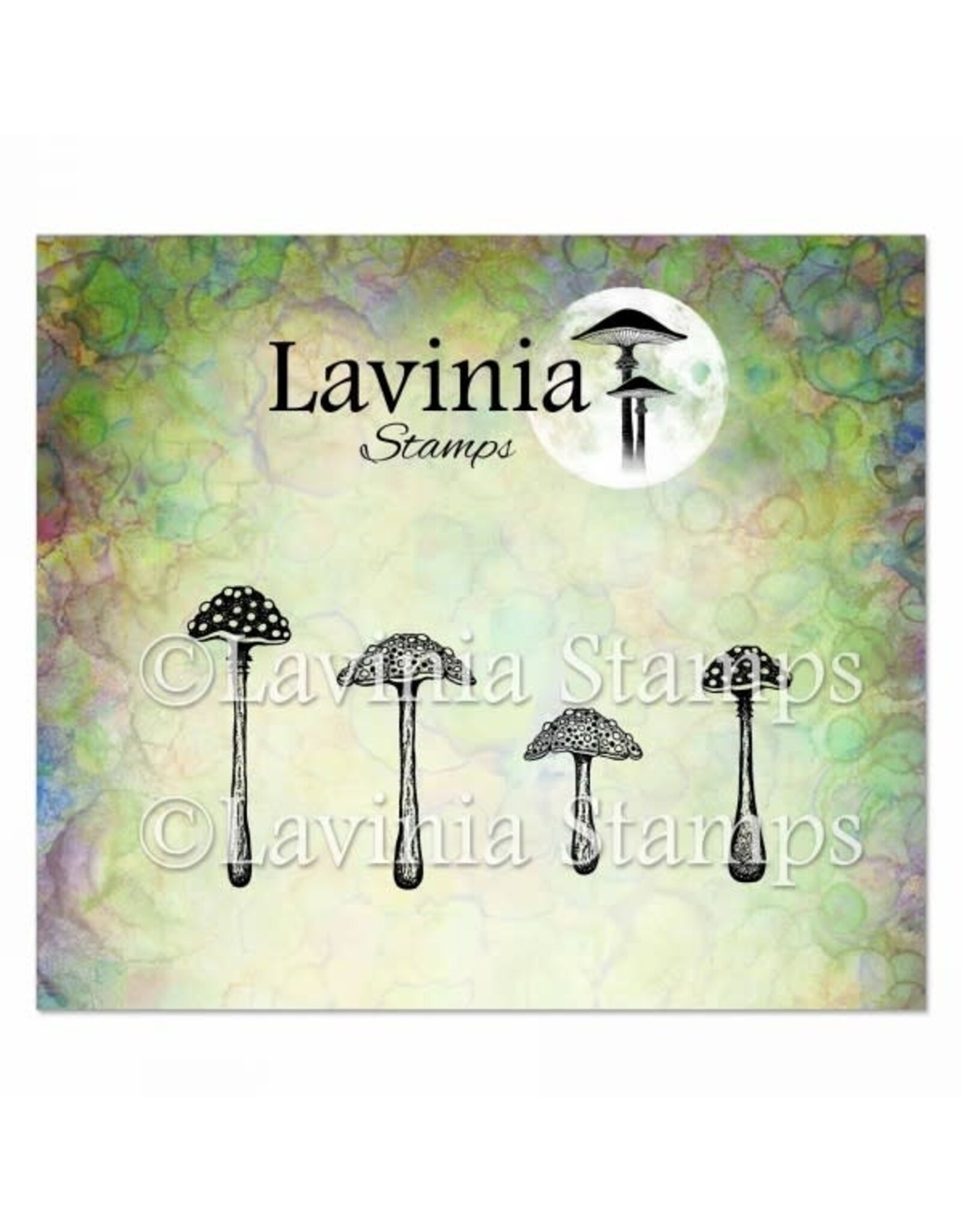 LAVINIA STAMPS LAVINIA STAMPS PURPLE CAP MUSHROOMS CLEAR STAMP SET