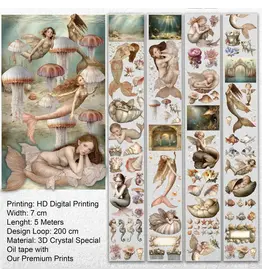ONWIZE ONWIZE SCRAPBOOK SEA NYMPH 3D CRYSTAL SPECIAL OIL TAPE
