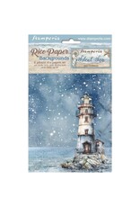 STAMPERIA STAMPERIA SILENT SEA ASSORTED A6 RICE PAPER DECOUPAGE BACKGROUNDS 10.5X14.8CM 8/PK
