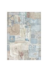 STAMPERIA STAMPERIA SILENT SEA ASSORTED A4 RICE PAPER 6/PK