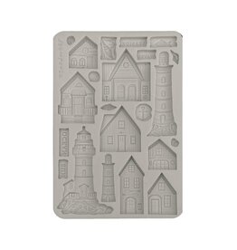 STAMPERIA STAMPERIA SILENT SEA HOUSES AND LIGHTHOUSE A5 SILICONE MOULD