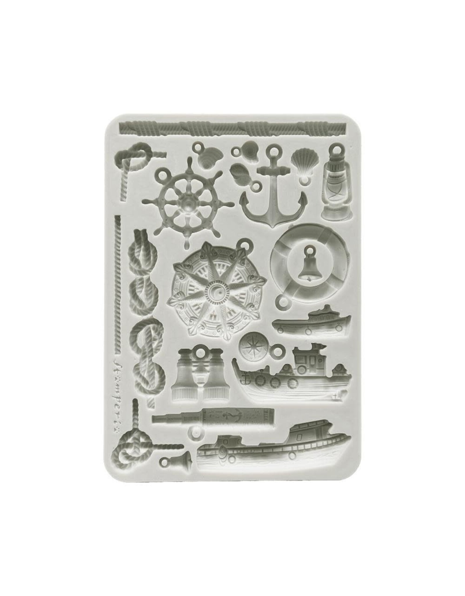 STAMPERIA STAMPERIA SILENT SEA RUDDERS AND BOATS A5 SILICONE MOULD